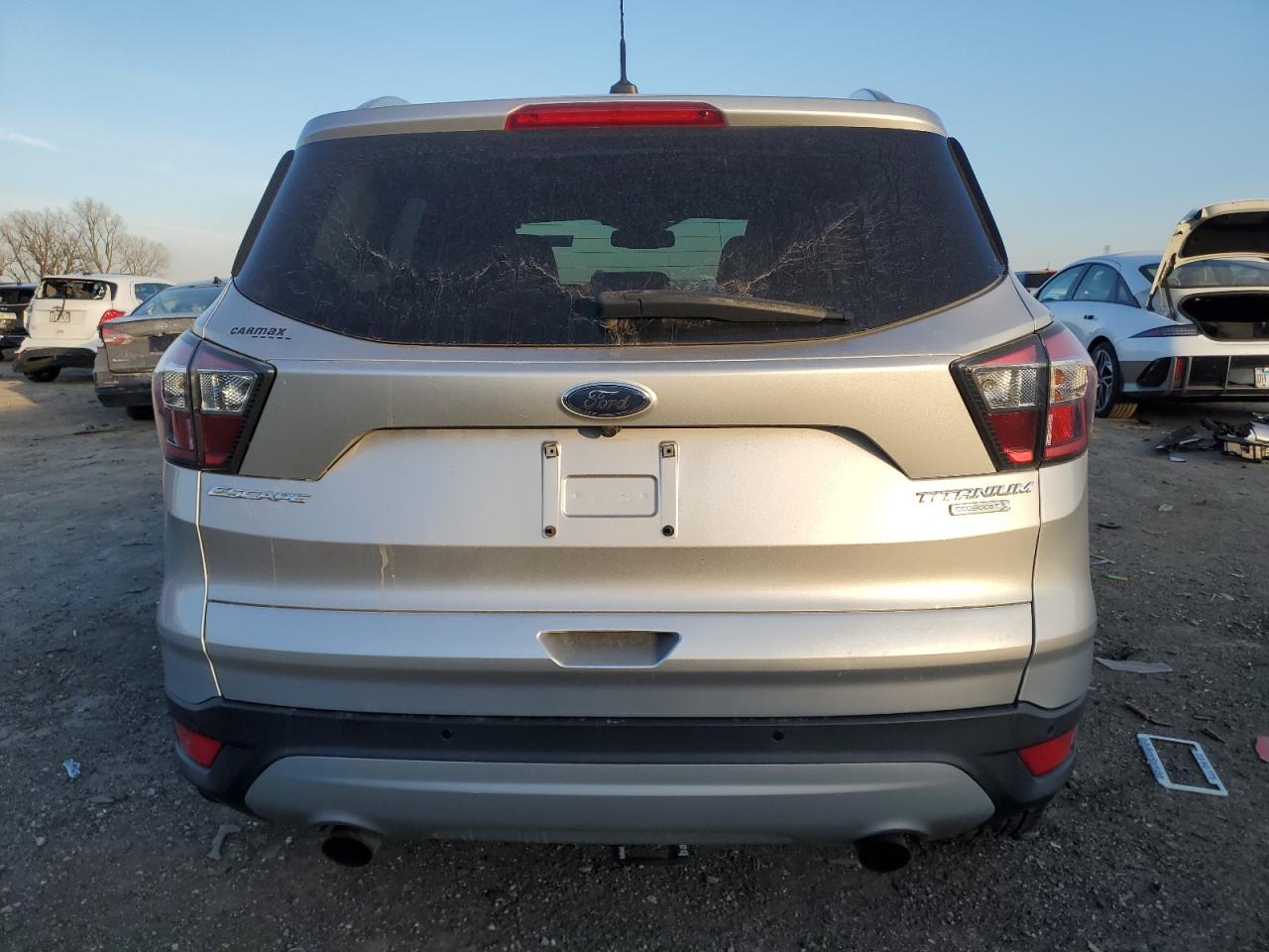 2017 Ford Escape VIN 1FMCU0JDXHUA90082 Copart auction photo, front end / side damage thumbnail 6