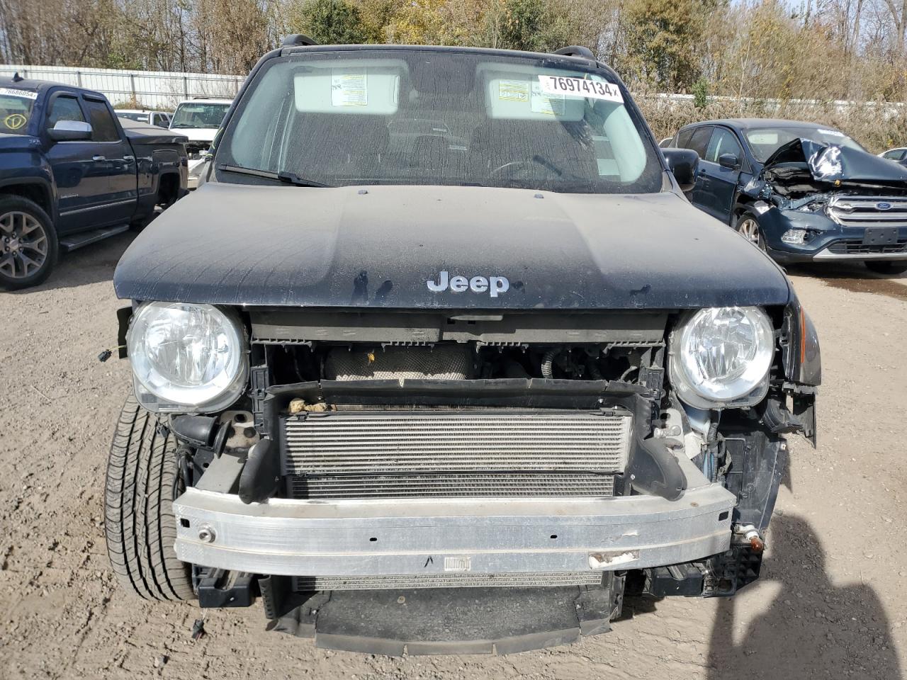 2017 Jeep Renegade VIN ZACCJBBB5HPG50744 Copart auction photo, front end / side damage thumbnail 5