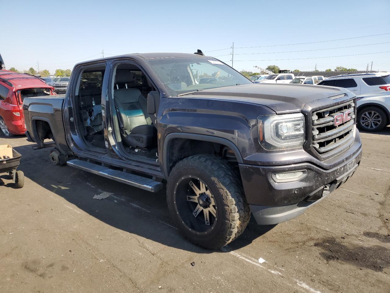 2016 GMC Sierra VIN 3GTU2NEC9GG113642 Copart auction photo, all over damage thumbnail 4