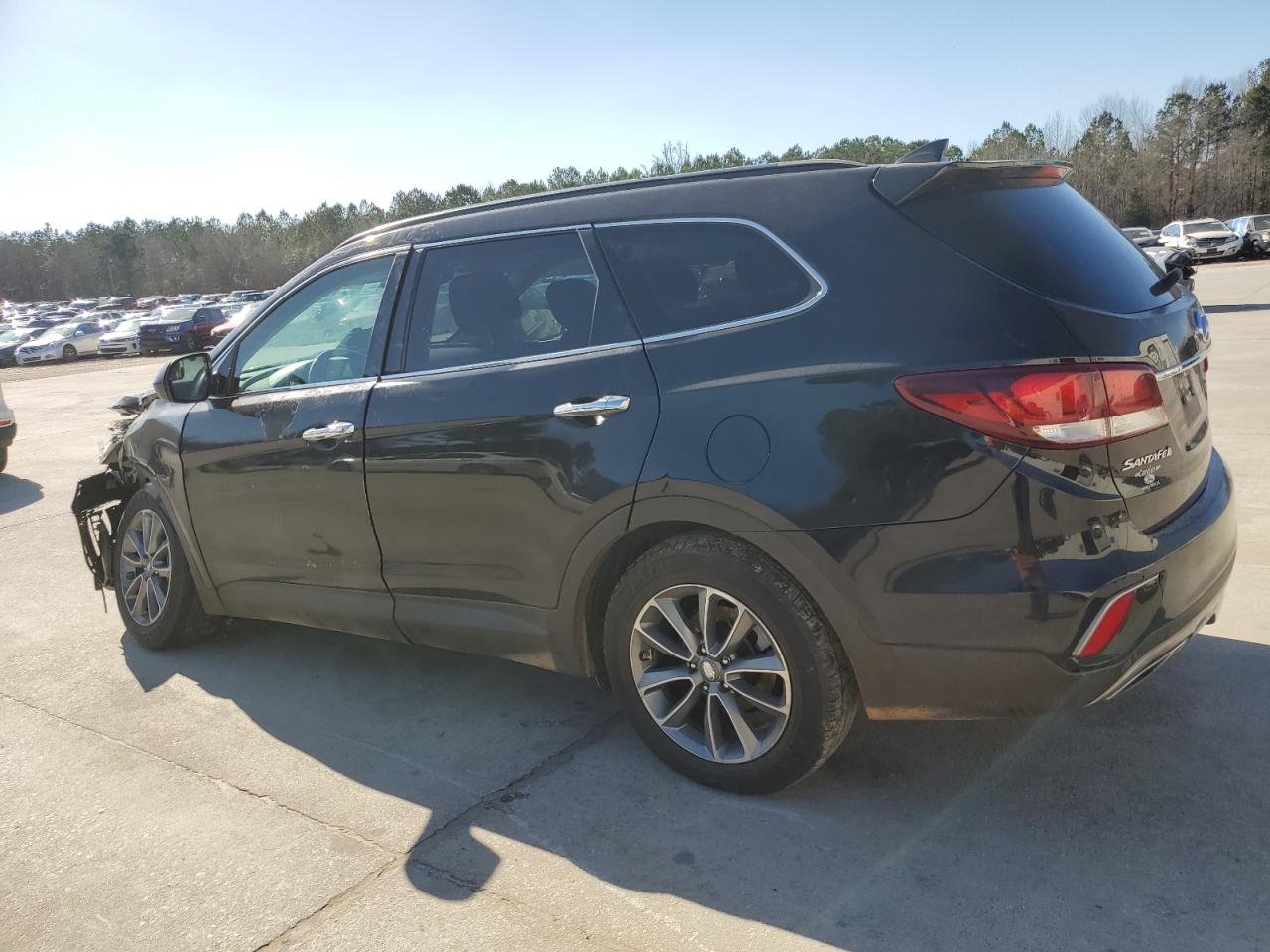 2017 Hyundai Santa Fe VIN KM8SMDHF4HU225924 Copart auction photo, front end damage thumbnail 2