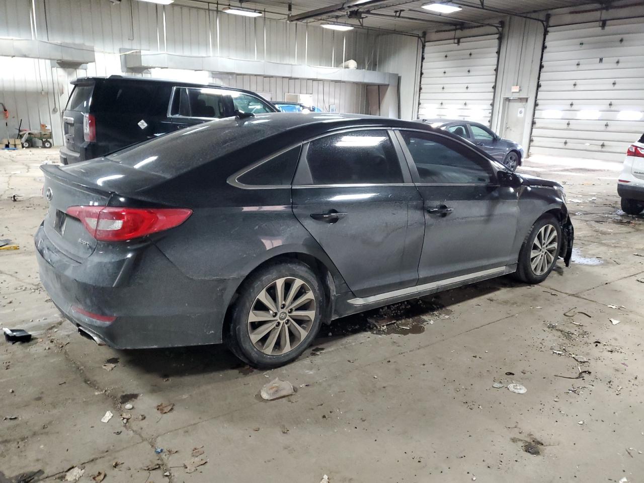 2015 Hyundai Sonata VIN 5NPE34AF6FH208497 Copart auction photo, undercarriage / front end damage thumbnail 3
