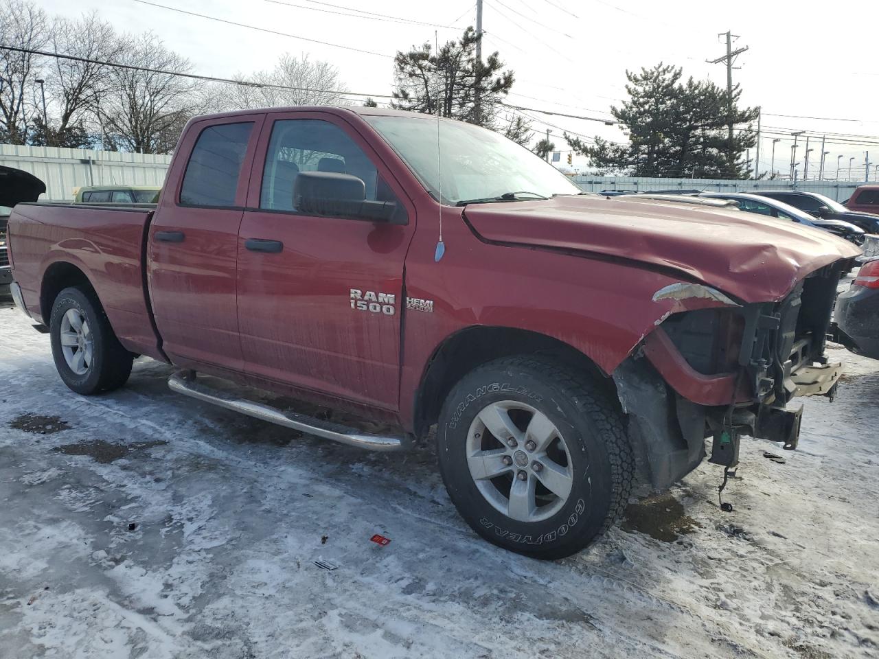 2013 RAM 1500 VIN 1C6RR7FT8DS724768 Copart auction photo, front end damage thumbnail 4