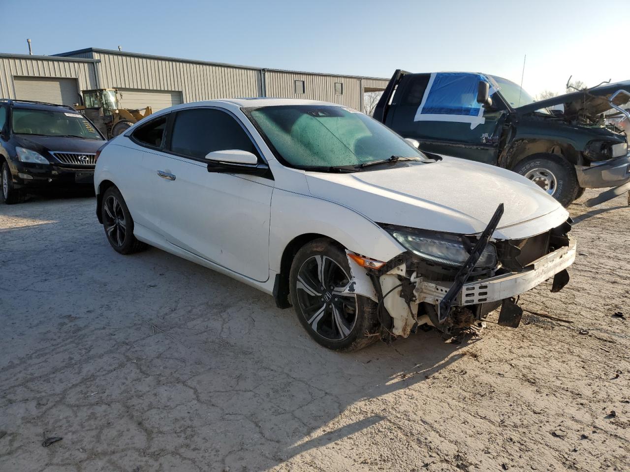 2017 Honda Civic VIN 2HGFC3B91HH353337 Copart auction photo, front end / vandalism damage thumbnail 4