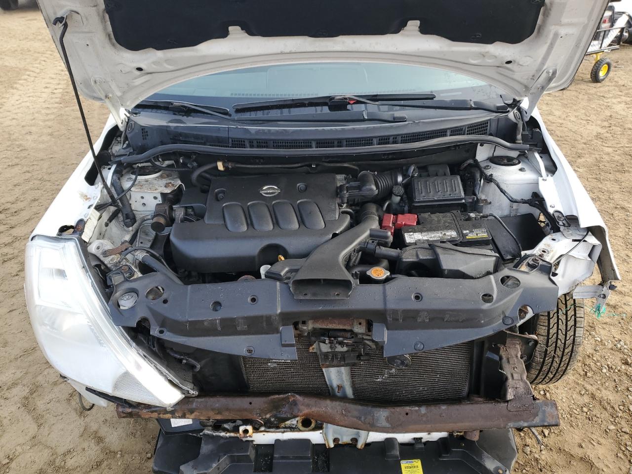 2010 Nissan Versa VIN 3N1BC1CP9AL370126 Copart auction photo, front end / side damage thumbnail 12