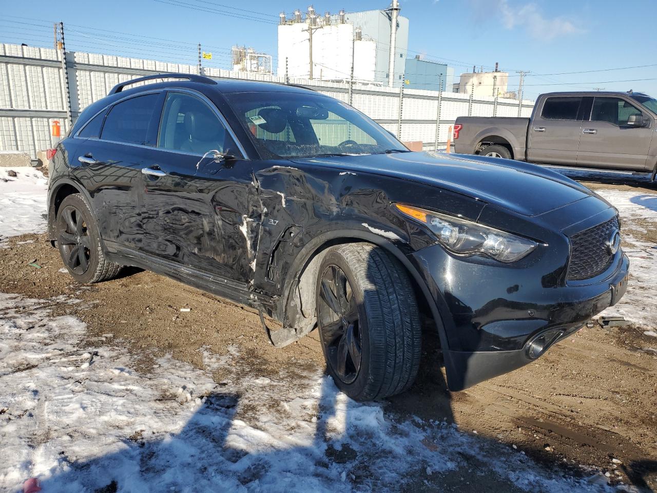2017 Infiniti QX70 VIN JN8CS1MW5HM410328 Copart auction photo, all over damage thumbnail 4