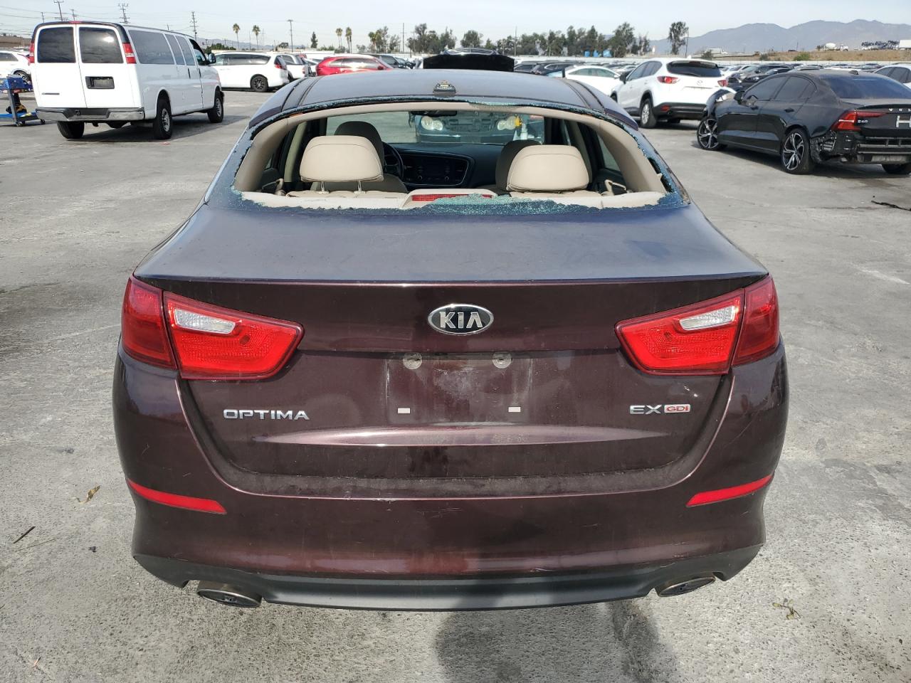 2015 KIA Optima VIN 5XXGN4A75FG410402 Copart auction photo, all over damage thumbnail 6