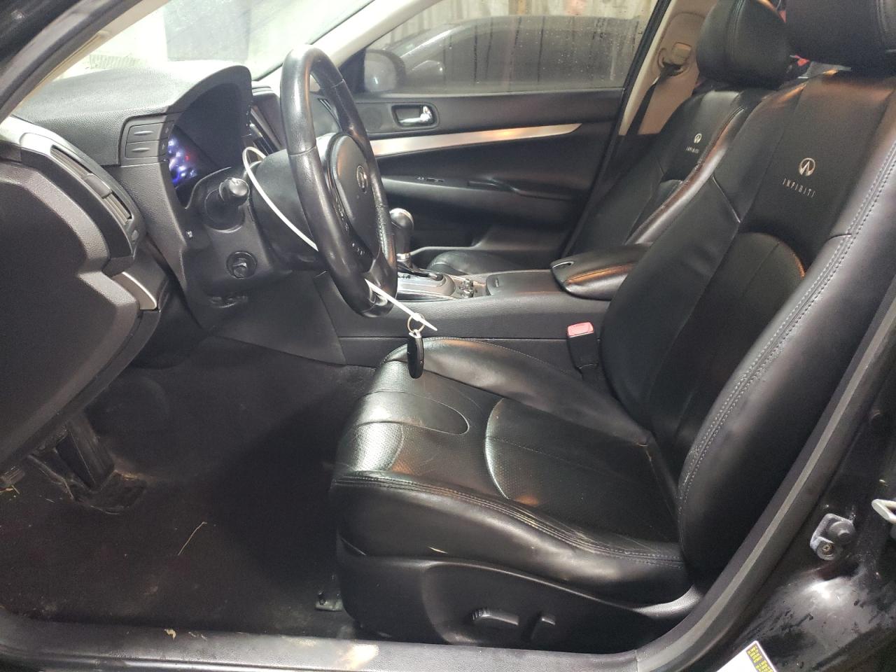 2012 Infiniti G VIN JN1CV6ARXCM674011 Copart auction photo, front end / side damage thumbnail 7
