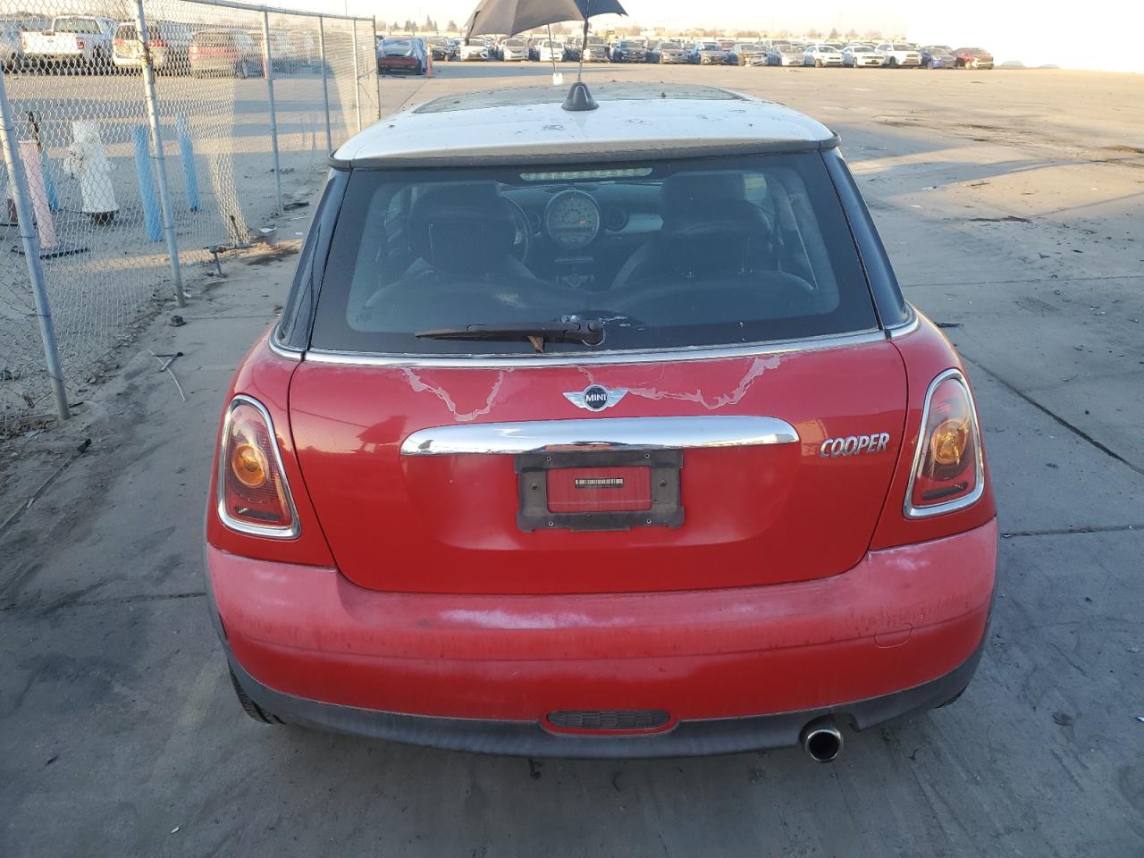 2009 MINI Cooper VIN WMWMF335X9TW76442 Copart auction photo, front end / rear end damage thumbnail 6