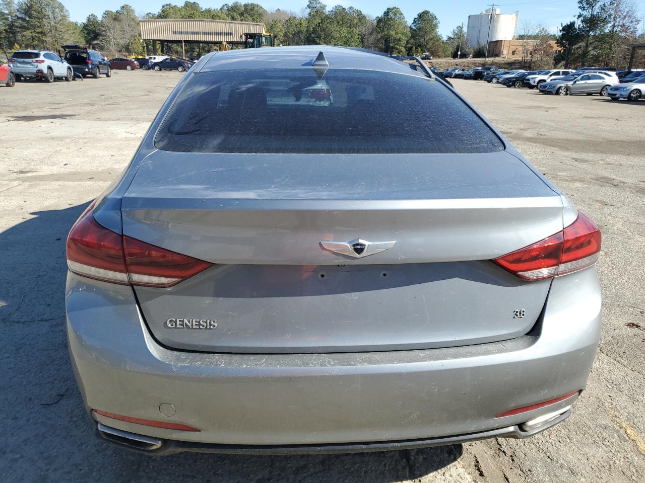 2015 Hyundai Genesis VIN KMHGN4JE0FU084609 Copart auction photo, side damage thumbnail 6