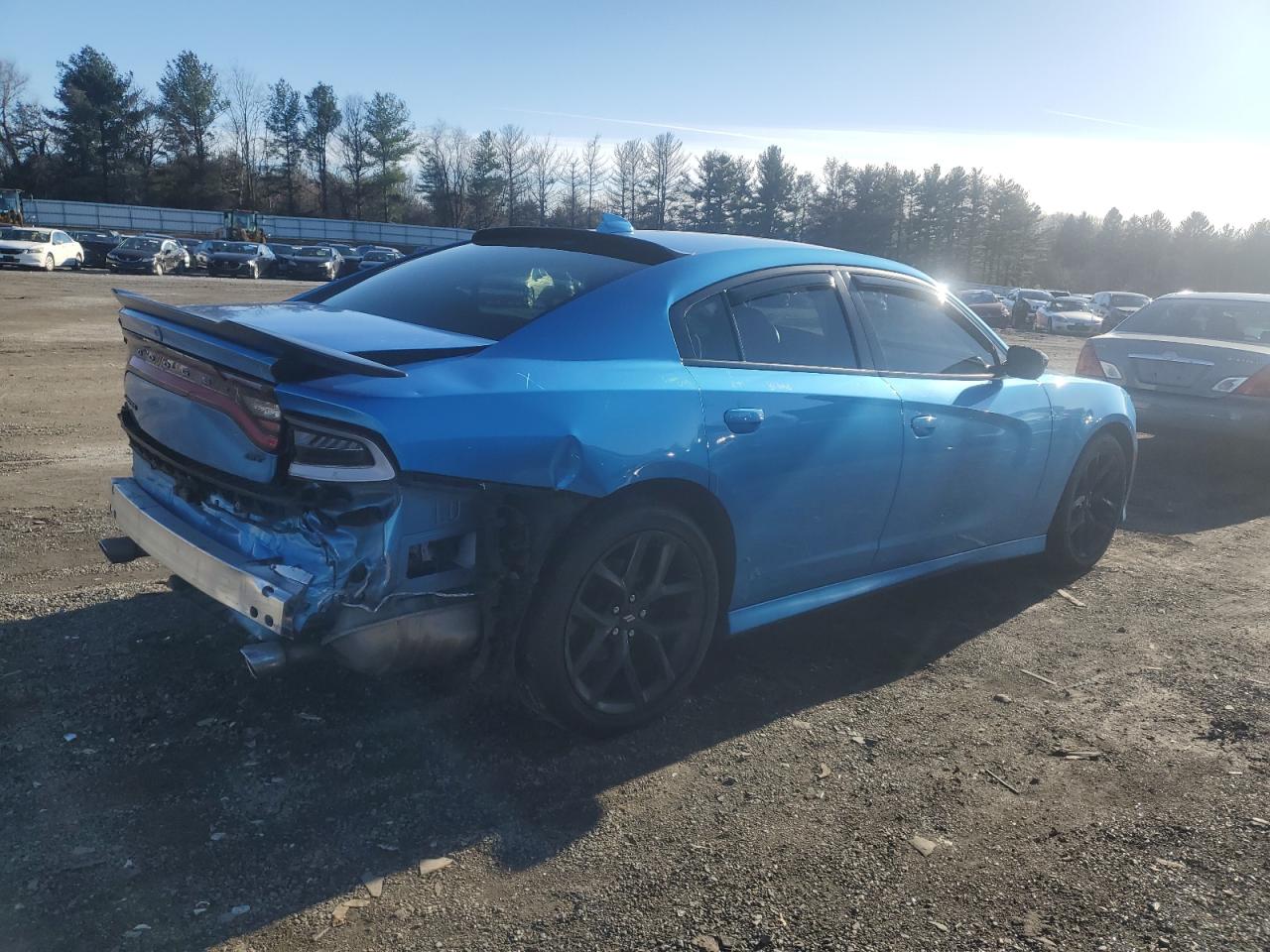 2019 Dodge Charger VIN 2C3CDXHG3KH614068 Copart auction photo, rear end / frame damage damage thumbnail 3