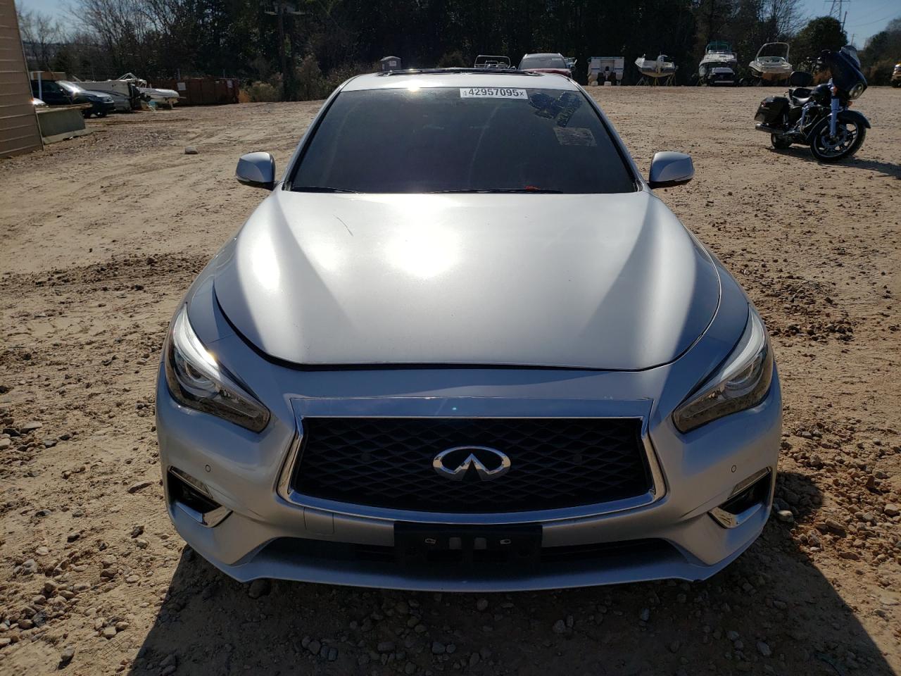 2018 Infiniti Q50 VIN JN1EV7AR1JM430159 Copart auction photo, vandalism damage thumbnail 5