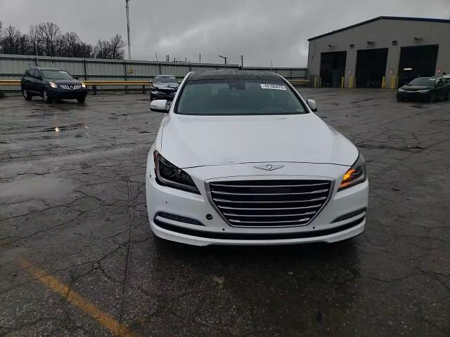 2015 Hyundai Genesis VIN KMHGN4JF9FU016933 Copart auction photo, front end / hail damage thumbnail 13
