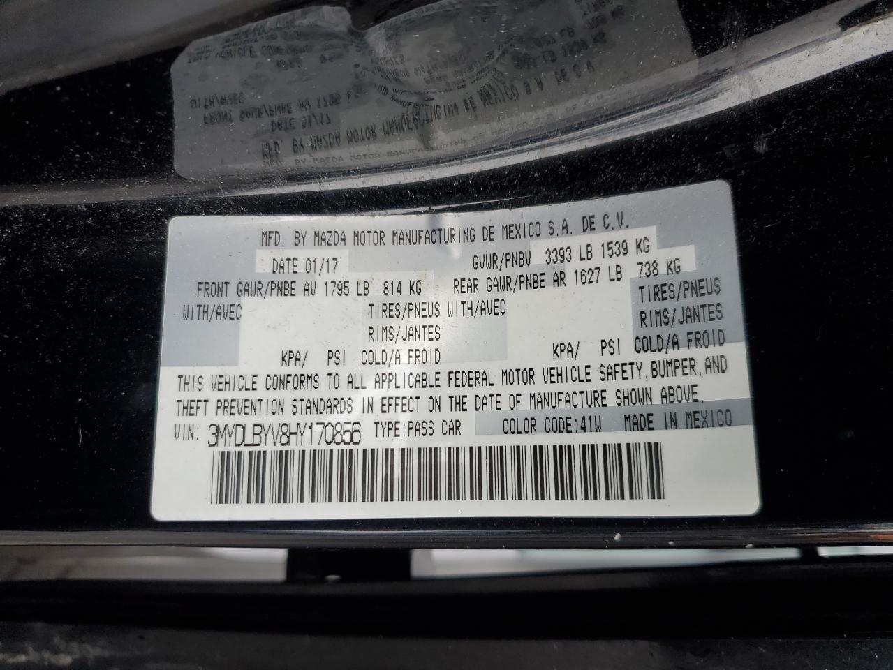 2017 Toyota Yaris VIN 3MYDLBYV8HY170856 Copart auction photo, front end damage thumbnail 14