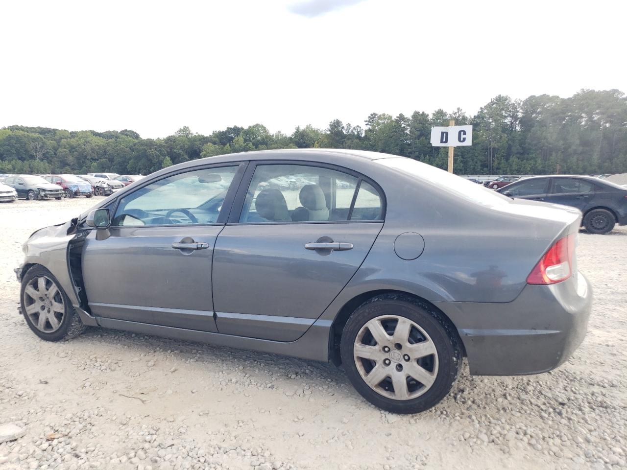 2011 Honda Civic VIN 2HGFA1F53BH300373 Copart auction photo, front end / rear end damage thumbnail 2