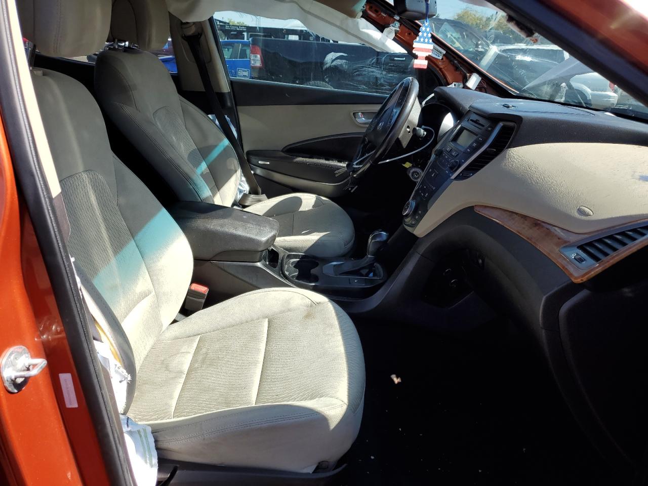 2013 Hyundai Santa Fe VIN 5XYZU3LB5DG032856 Copart auction photo, front end / hail damage thumbnail 7