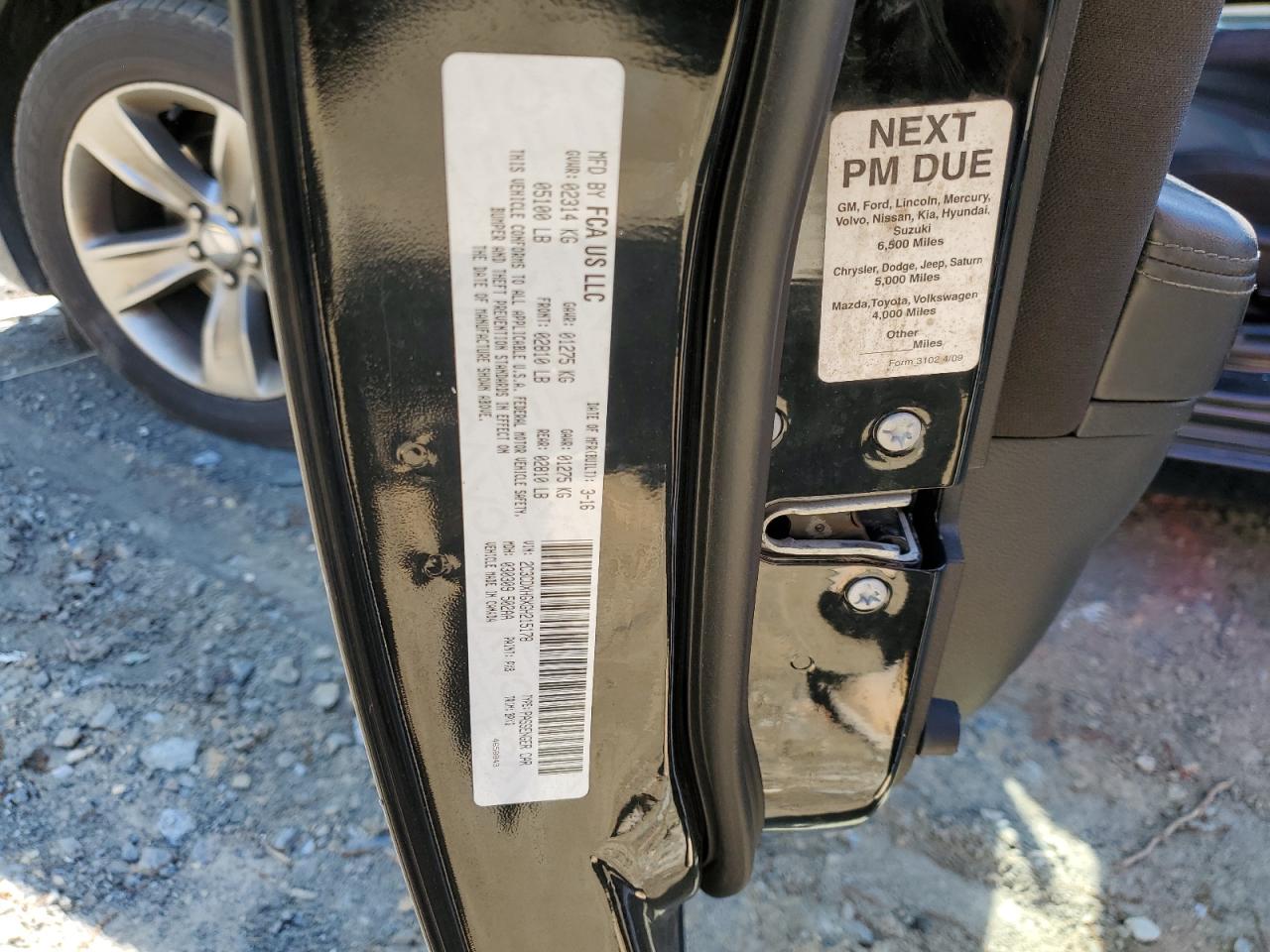 2016 Dodge Charger VIN 2C3CDXHGXGH215178 Copart auction photo, front end damage thumbnail 12