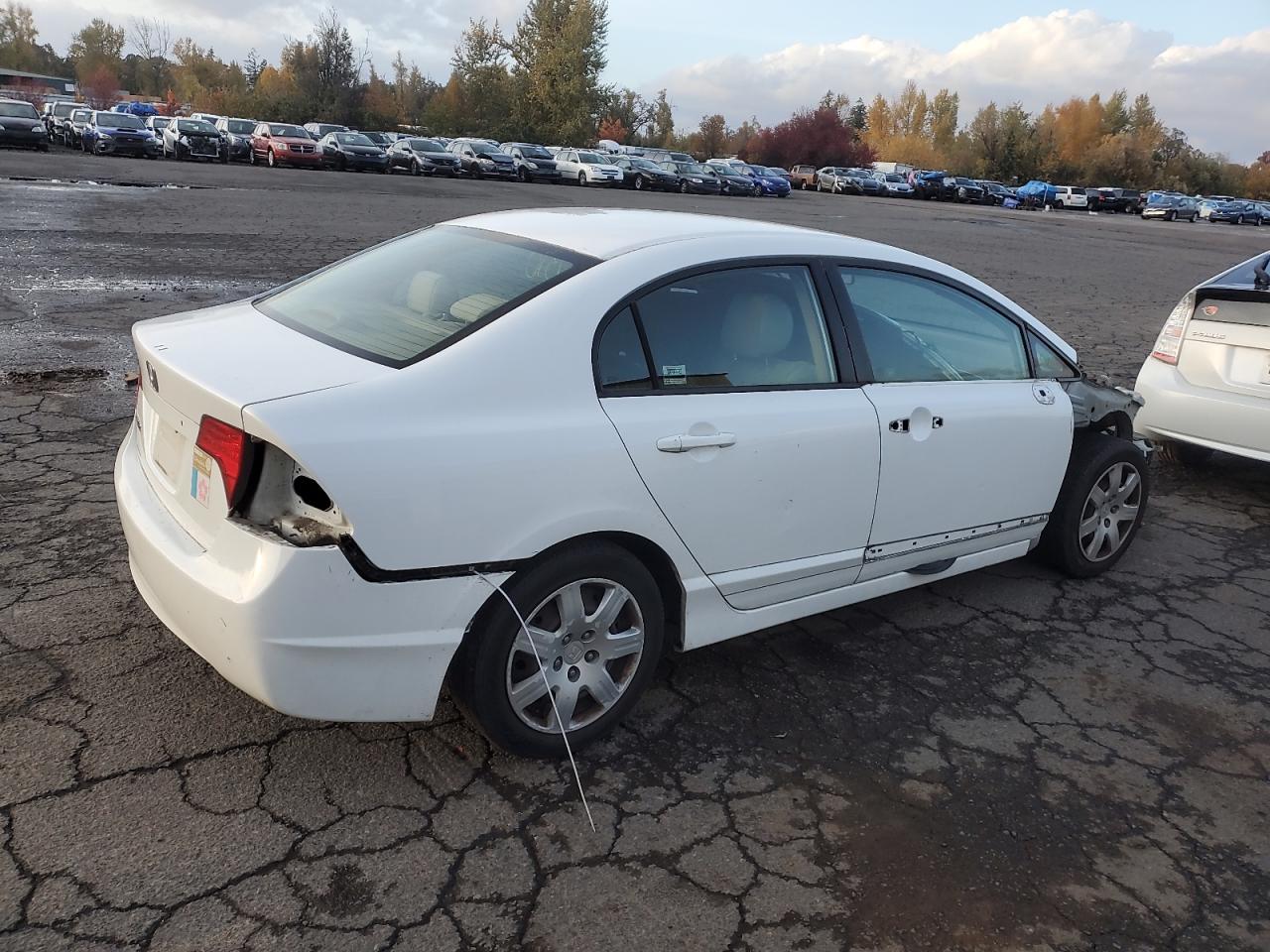 2008 Honda Civic VIN 2HGFA16518H328908 Copart auction photo, front end / all over damage thumbnail 3