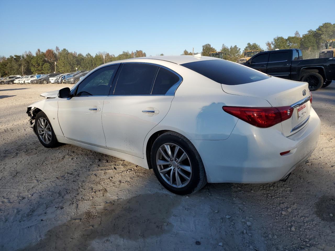 2014 Infiniti Q50 VIN JN1BV7AP9EM678103 Copart auction photo, front end damage thumbnail 2