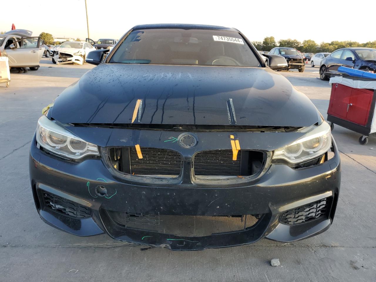 2014 BMW 4er VIN WBA3N9C55EK245413 Copart auction photo, front end damage thumbnail 5