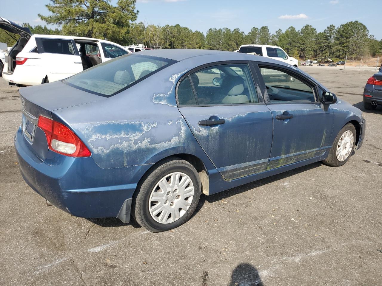 2010 Honda Civic VIN 2HGFA1F39AH527905 Copart auction photo, side damage thumbnail 3