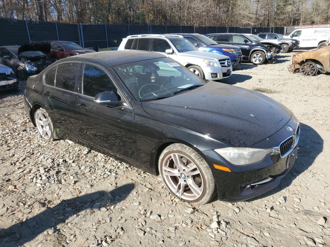 2014 BMW 3er VIN WBA3A5G56ENP29684 Copart auction photo, vandalism / side damage thumbnail 4