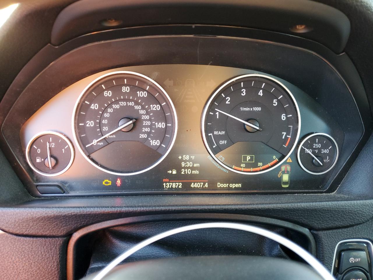 2012 BMW 3er VIN WBA3C1C50CF430093 Copart auction photo, mechanical damage thumbnail 9
