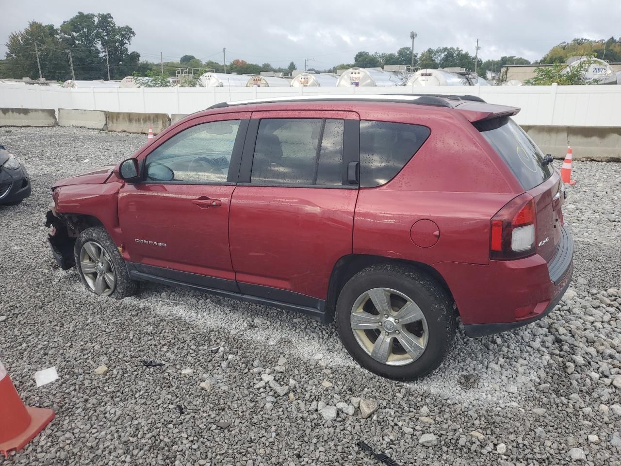 2014 Jeep Compass VIN 1C4NJDEB7ED604021 Copart auction photo, front end / side damage thumbnail 2
