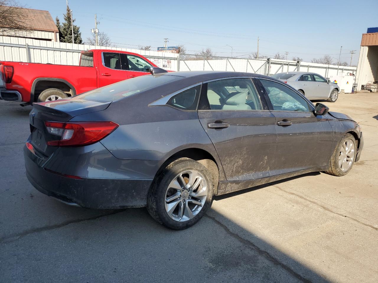 2019 Honda Accord VIN 1HGCV1F10KA122652 Copart auction photo, front end / side damage thumbnail 3