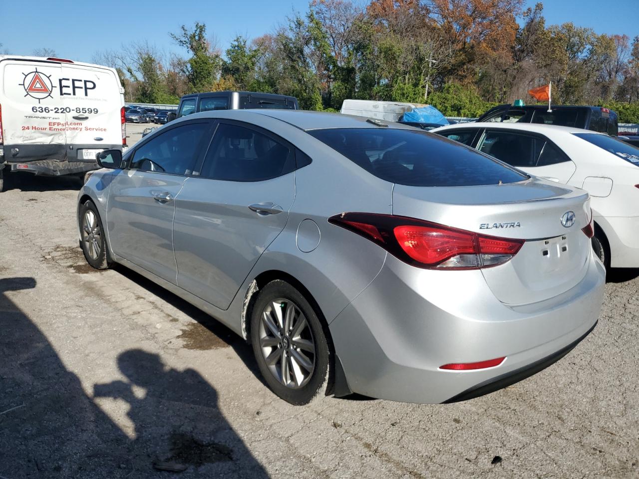 2016 Hyundai Elantra VIN 5NPDH4AE8GH734331 Copart auction photo, mechanical damage thumbnail 2