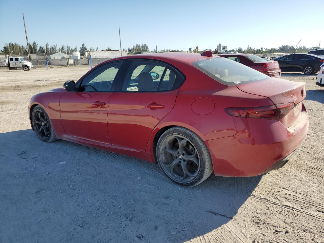 2019 Alfa Romeo Giulia VIN ZARFAMAN4K7609665 Copart auction photo, front end / minor dent/scratches damage thumbnail 2