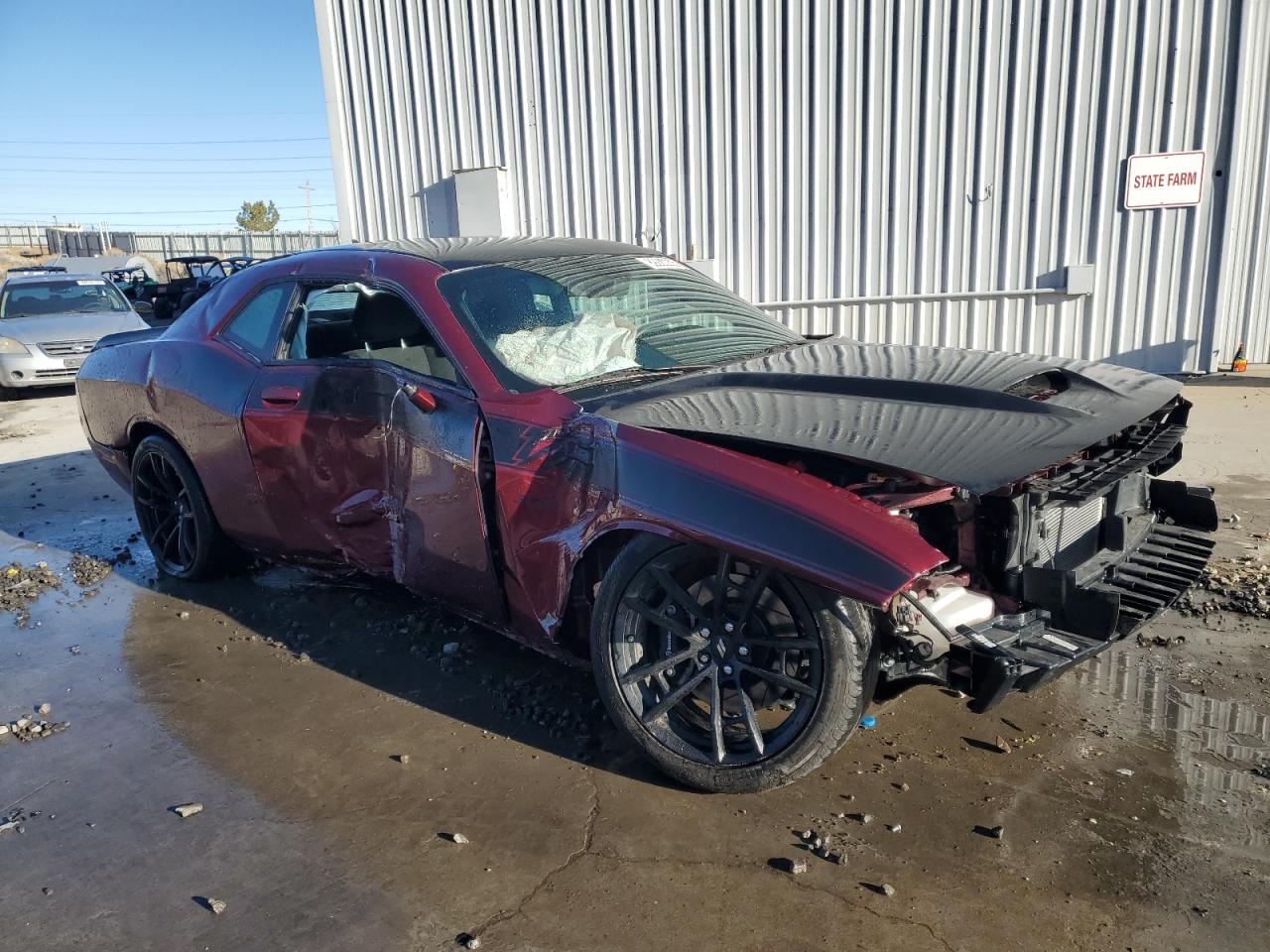 2019 Dodge Challenger VIN 2C3CDZFJ5KH719740 Copart auction photo, side / undercarriage damage thumbnail 4
