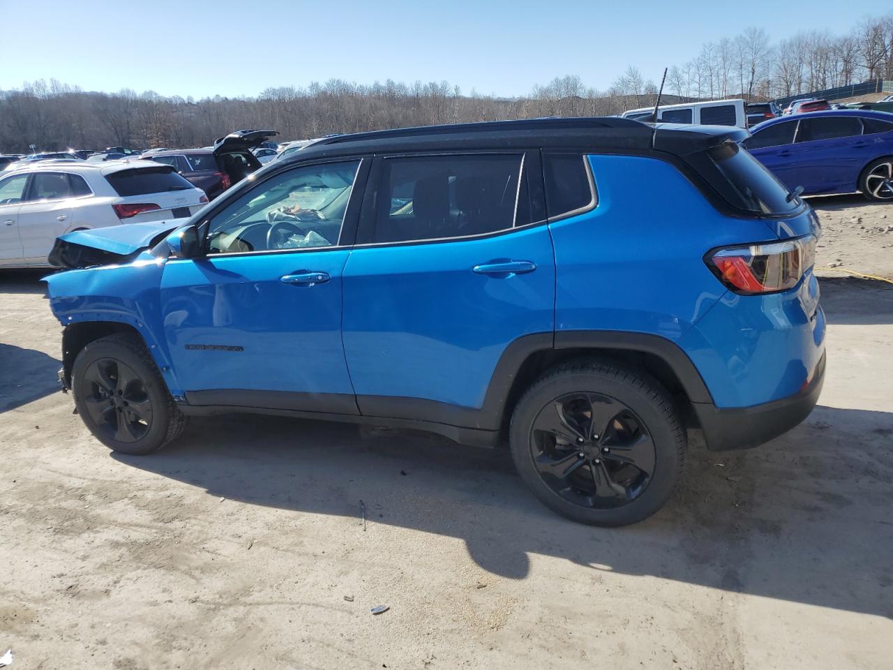 2021 Jeep Compass VIN 3C4NJDBB2MT524204 Copart auction photo, front end damage thumbnail 2