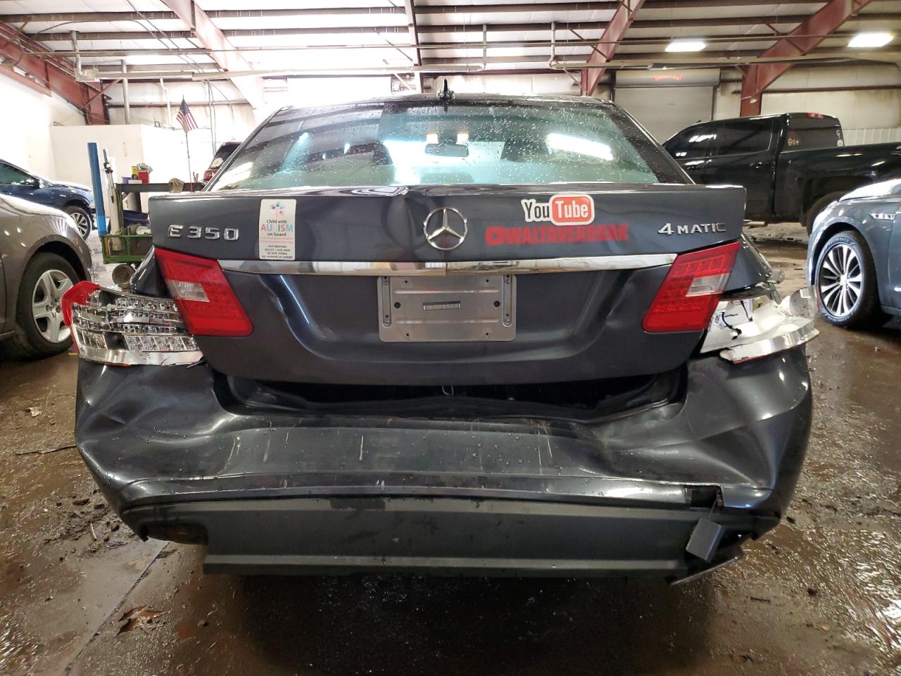 2010 Mercedes-Benz E-klasse VIN WDDHF8HB3AA140759 Copart auction photo, rear end / side damage thumbnail 6