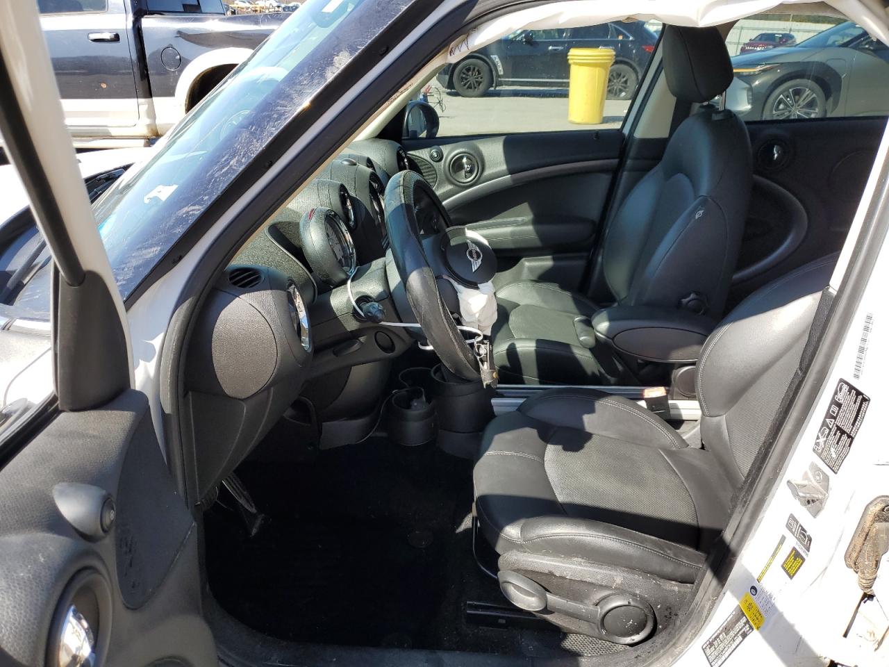 2013 MINI Cooper VIN WMWZC5C54DWP30187 Copart auction photo, all over damage thumbnail 7