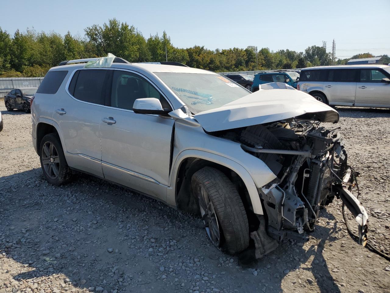 2017 GMC Acadia VIN 1GKKNPLS2HZ289068 Copart auction photo, front end / side damage thumbnail 4