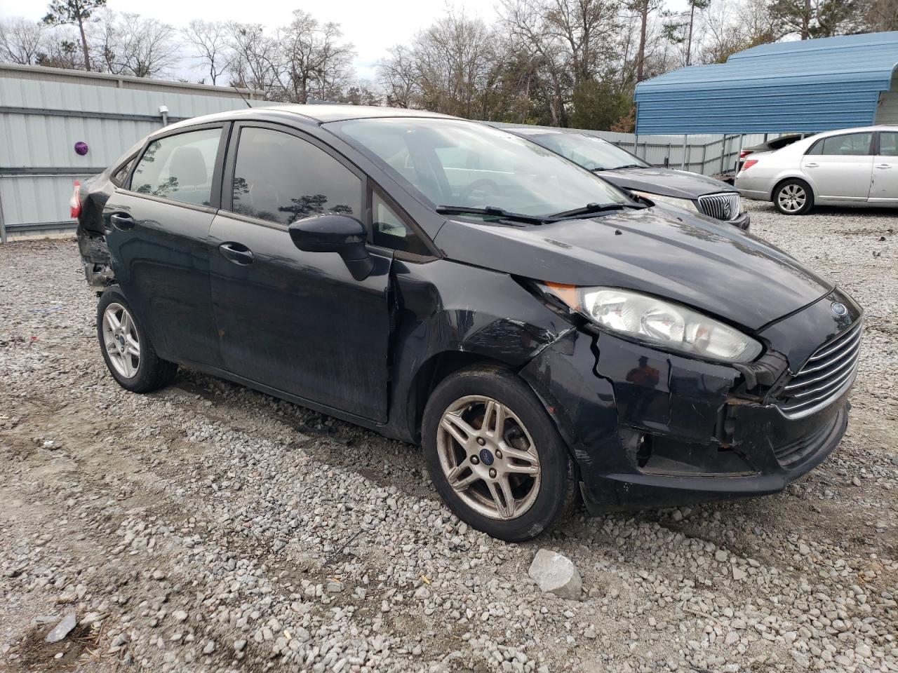 2017 Ford Fiesta VIN 3FADP4BJ2HM115417 Copart auction photo, all over damage thumbnail 4