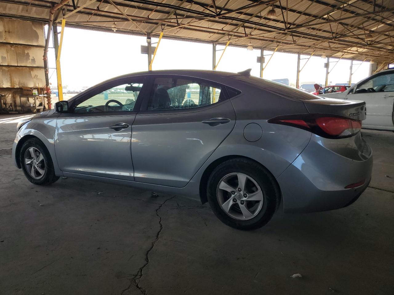 2015 Hyundai Elantra VIN 5NPDH4AE1FH584593 Copart auction photo, front end damage thumbnail 2