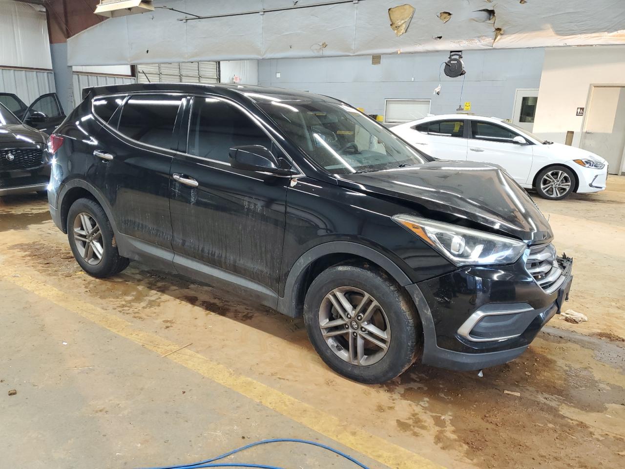2018 Hyundai Santa Fe VIN 5NMZT3LB4JH088209 Copart auction photo, front end / mechanical damage thumbnail 4