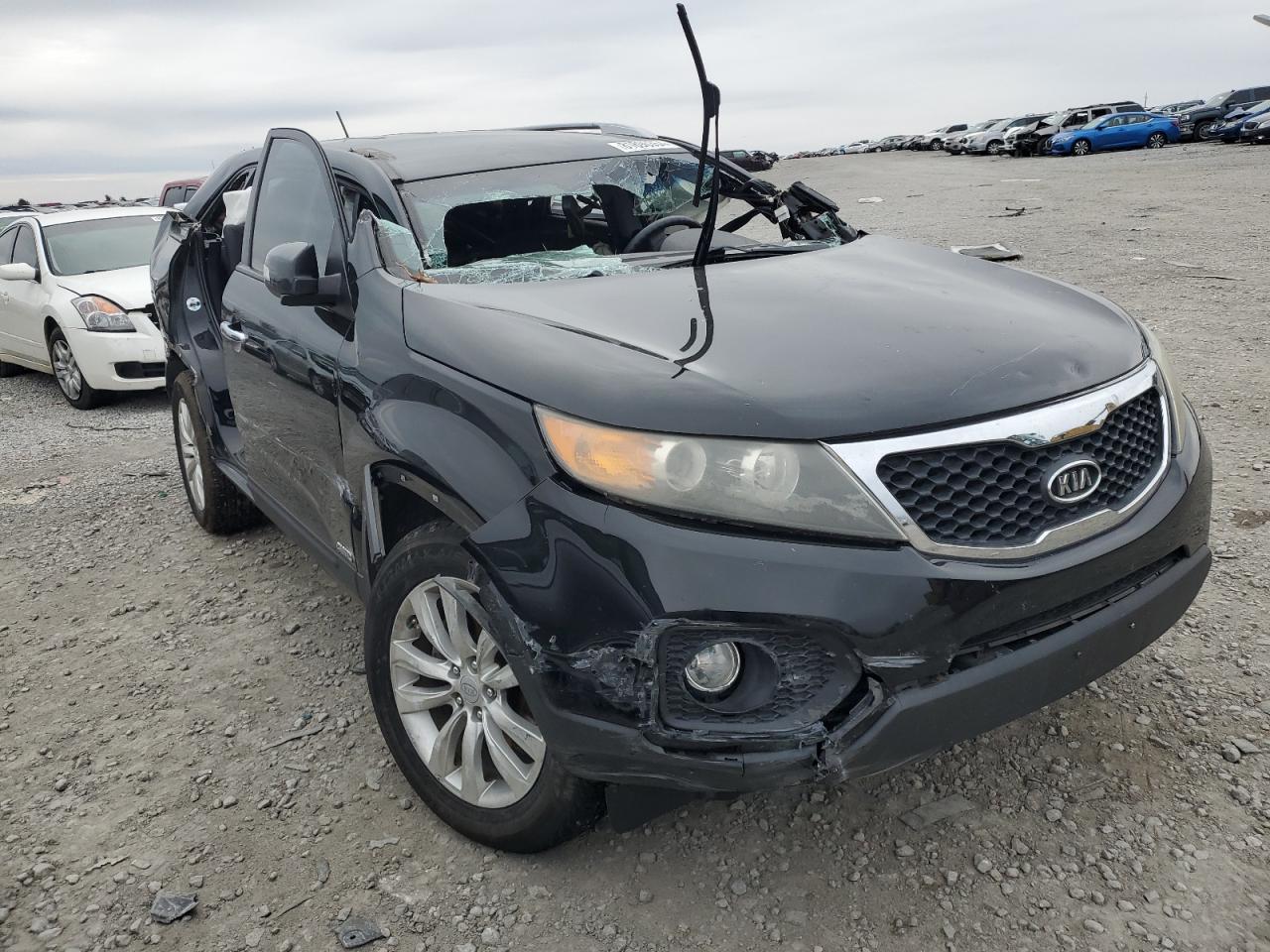 2011 KIA Sorento VIN 5XYKTDA24BG168017 Copart auction photo, all over damage thumbnail 4