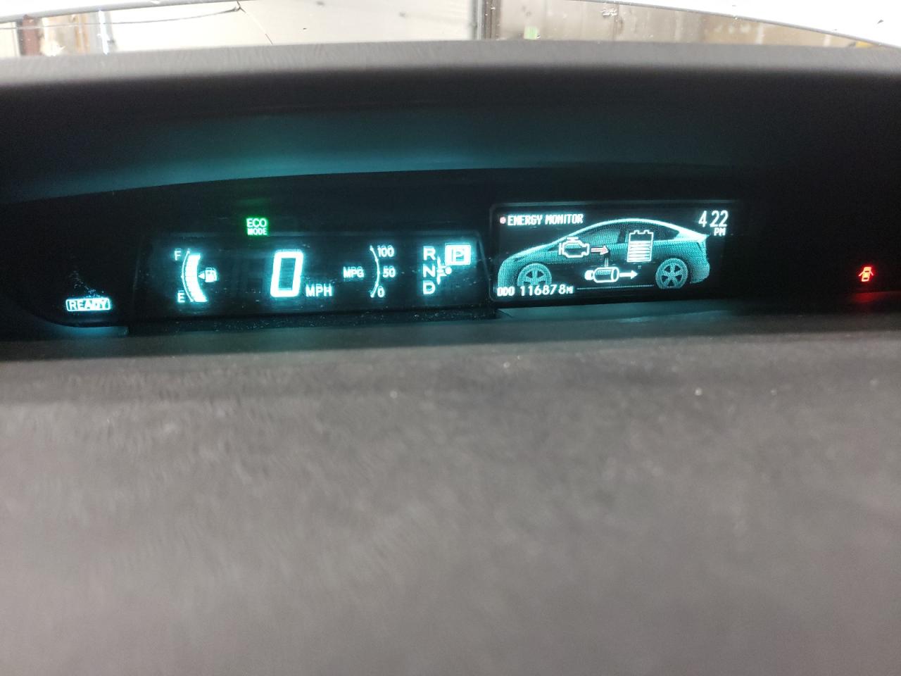 2012 Toyota Prius VIN JTDKN3DU9C5455168 Copart auction photo, all over damage thumbnail 9