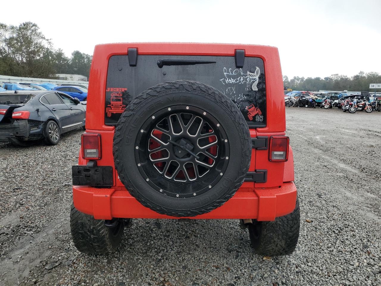 2015 Jeep Wrangler VIN 1C4BJWEG3FL708782 Copart auction photo, front end damage thumbnail 6