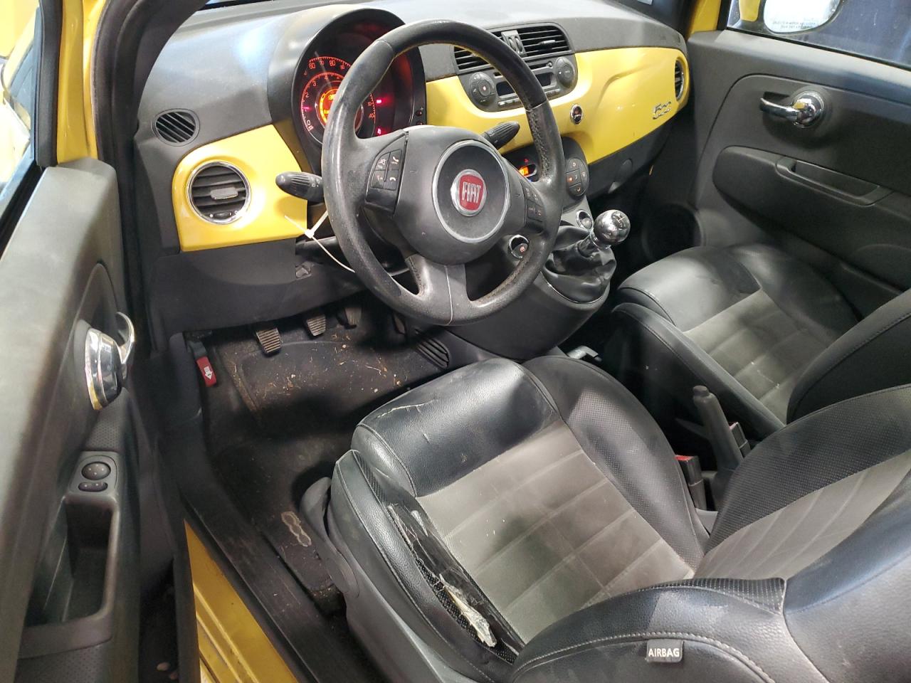 2012 Fiat 500 VIN 3C3CFFBR1CT332132 Copart auction photo, front end damage thumbnail 8