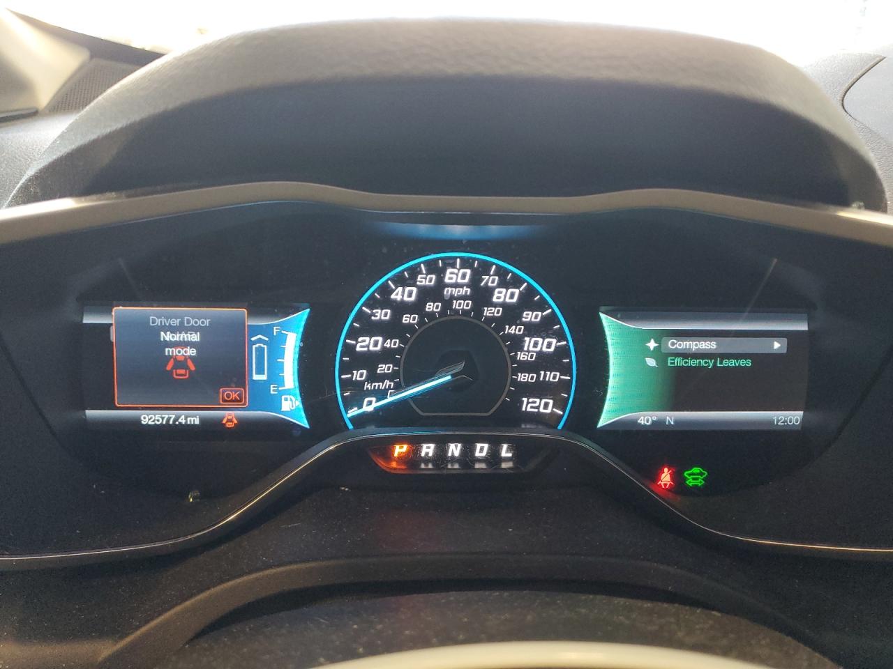 2014 Ford C-MAX VIN 1FADP5AU0EL520951 Copart auction photo, side / front end damage thumbnail 9