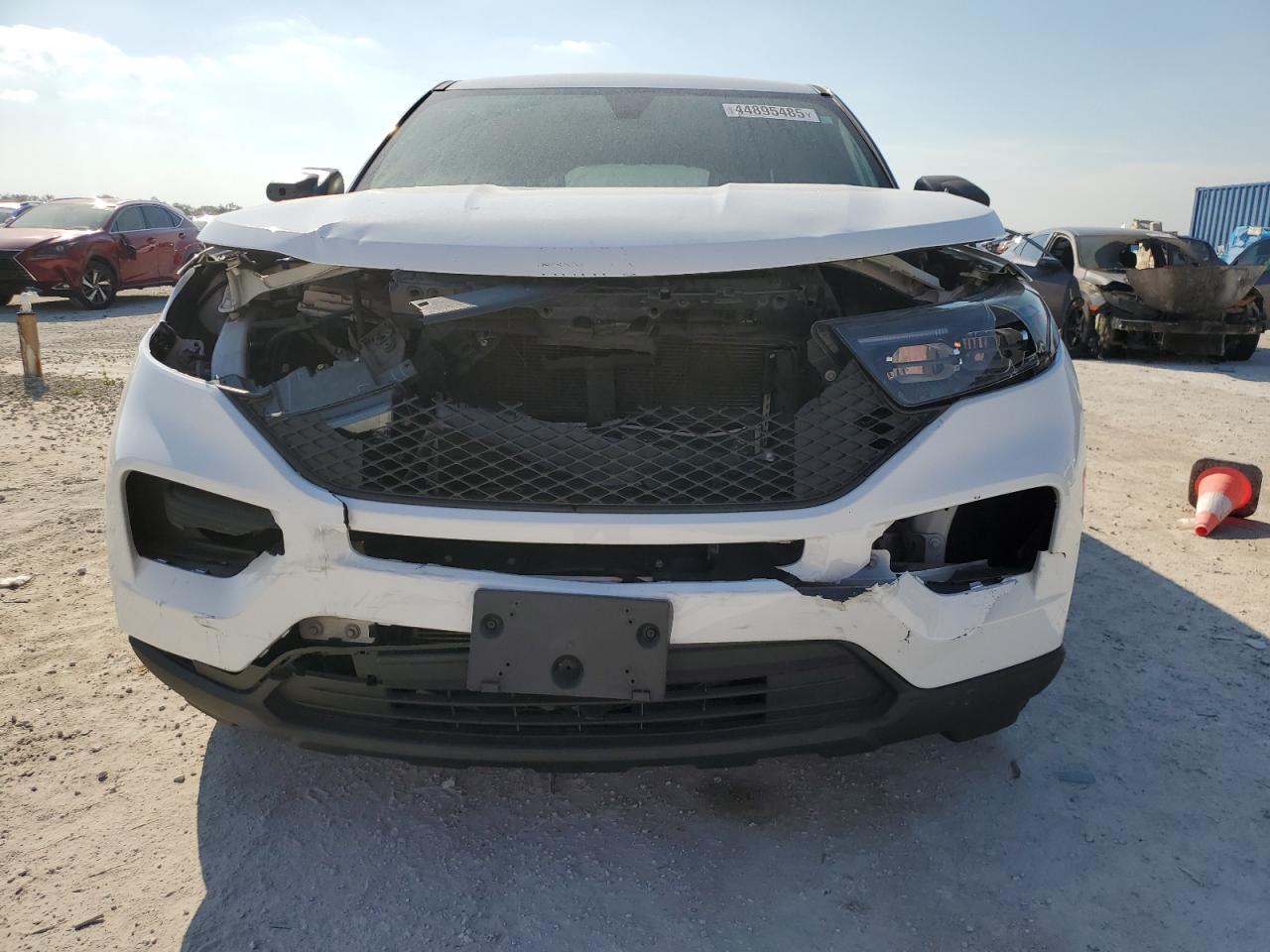 2021 Ford Explorer VIN 1FM5K8AB6MGA64311 Copart auction photo, front end damage thumbnail 5