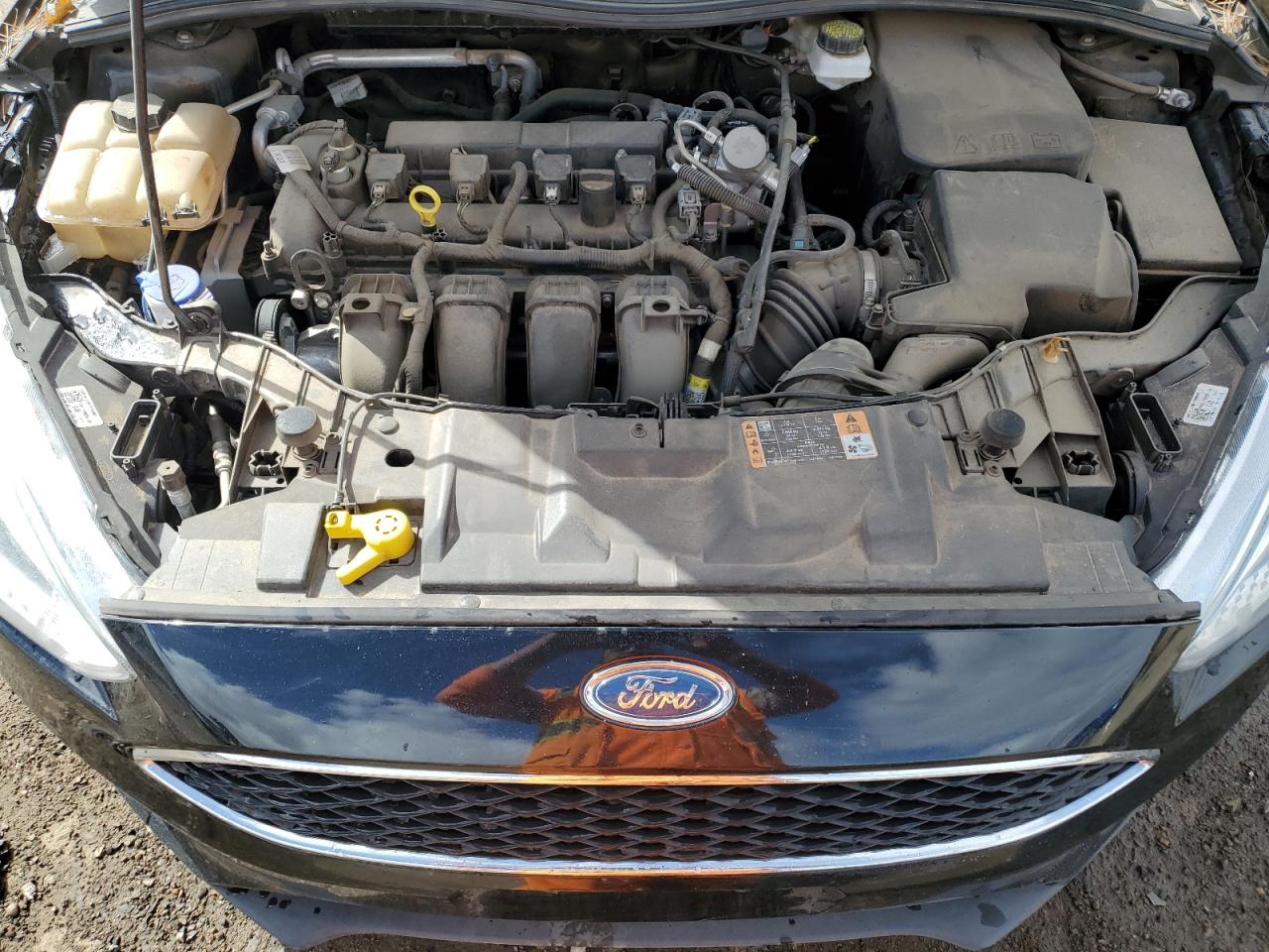 2018 Ford Focus VIN 1FADP3E2XJL322238 Copart auction photo, front end / side damage thumbnail 11