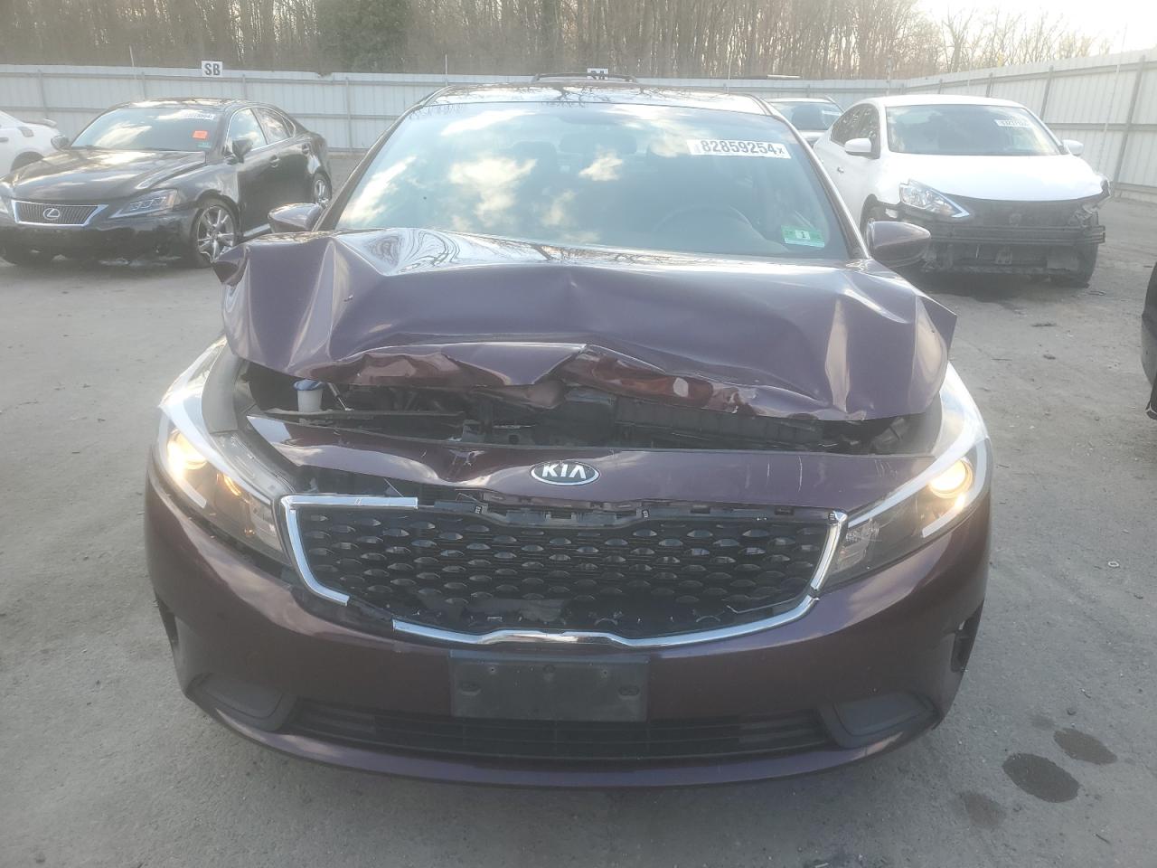 2018 KIA Forte VIN 3KPFK4A78JE169859 Copart auction photo, front end damage thumbnail 5