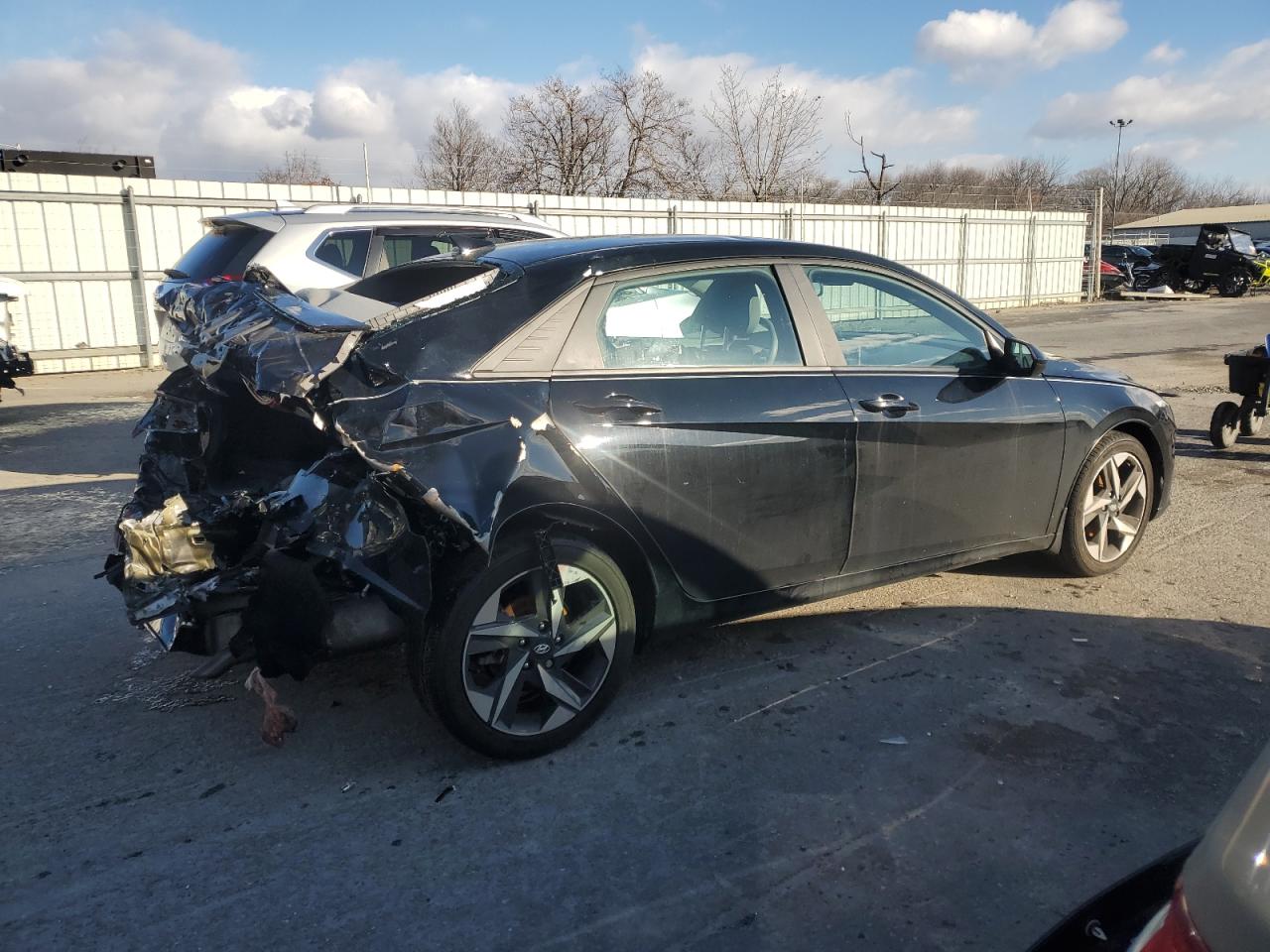 2023 Hyundai Elantra VIN KMHLS4AG2PU553435 Copart auction photo, rear end damage thumbnail 3