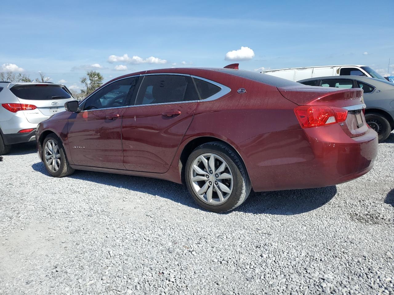 2016 Chevrolet Impala VIN 2G1115S34G9152555 Copart auction photo, side / front end damage thumbnail 2