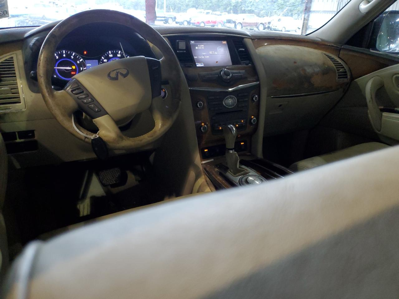 2012 Infiniti QX56 VIN JN8AZ2NF0C9515880 Copart auction photo, mechanical damage thumbnail 10