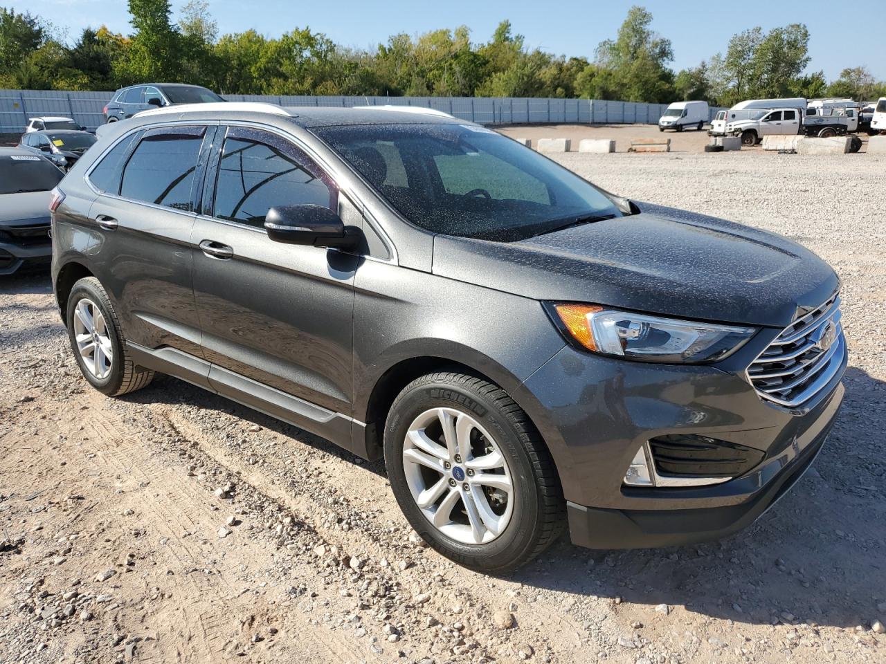 2019 Ford Edge VIN 2FMPK3J90KBC20257 Copart auction photo, undercarriage / front end damage thumbnail 4